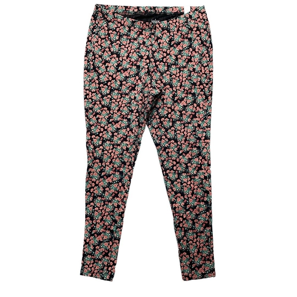 TORRID Cotton Blend Leggings‎ Womens Size 2 Plus Floral Print Stretchy Plus Size